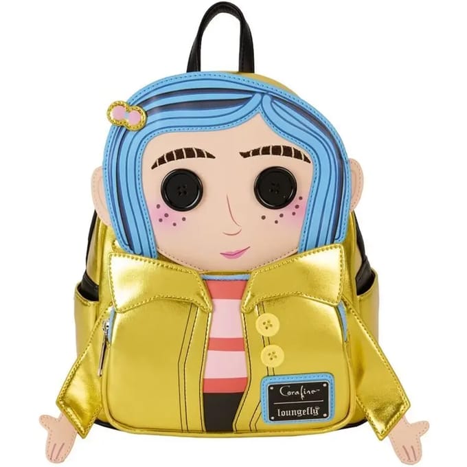 Loungefly Coraline Doll Backpack Rugzak Geel