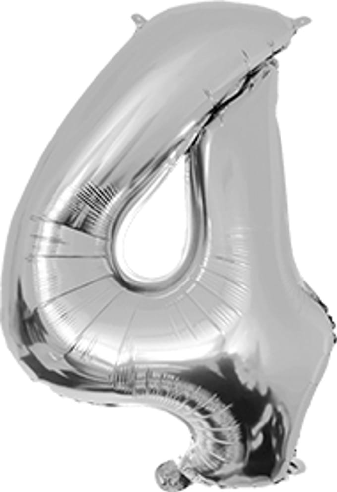 Foil Balloon 40 cm- no.4 Silver