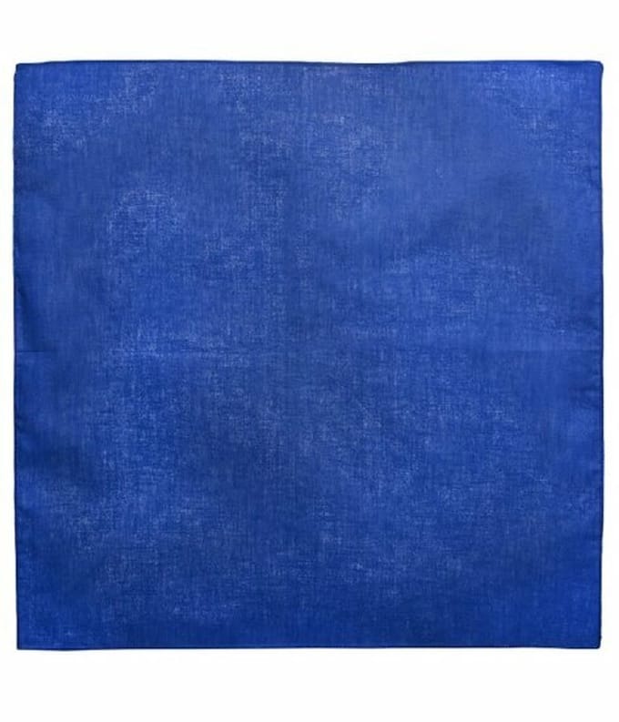 Haarsoires Haarband Bandana Zakdoek 55cm – Basic – Blauw - Multifunctioneel Accessoire voor Haar, Festivals en Mode - One Size & Unisex