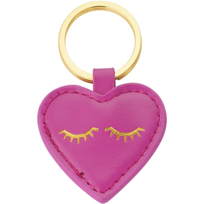 Sleutelhanger heartful smile - fuchsia
