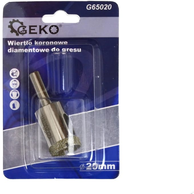 GEKO Diamantboor voor tegels - 20mm - Set van 4 - Voor nat boren