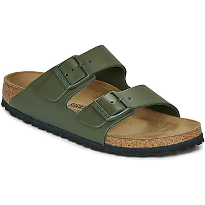 Birkenstock -Dames - groen olijf - slippers & muiltjes - maat 37