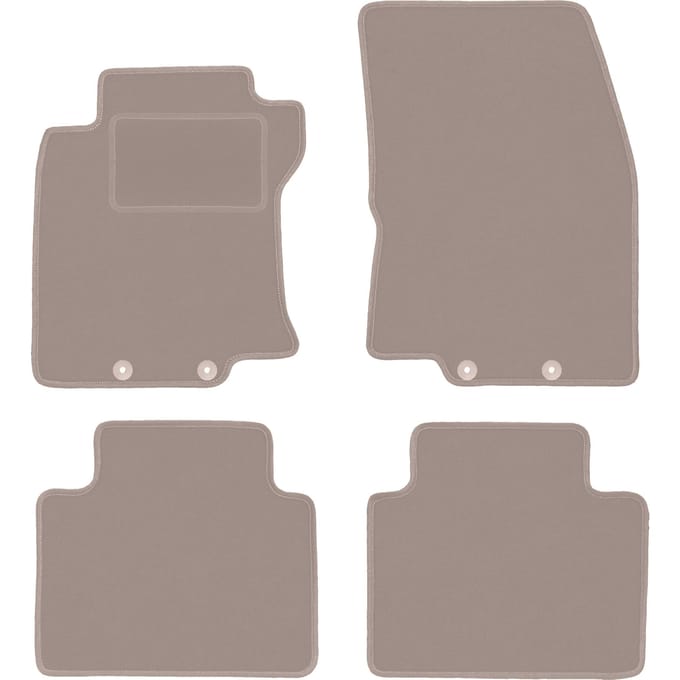 Beige veloursmatten voor: Nissan X-Trail III T32 SUV (2013-2017)