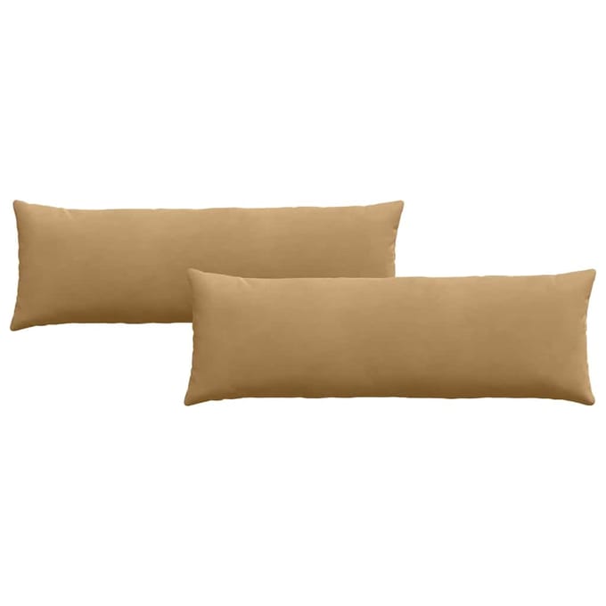vidaXL - Zitkussens - 2 - pcs - Bruin - 120 - x - 40 - cm - Corduroy - stof