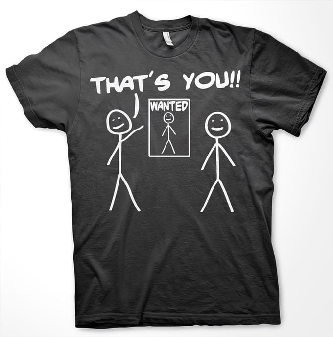 Hybris That's You Wanted T-shirt Zwart