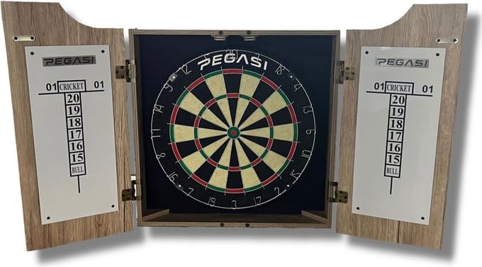 Pegasi dartbord cabinet set Classic