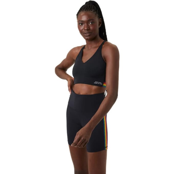Björn Borg - Dames - Mid Multi Support Pride Sport BH - Multicolour/Zwart - Maat XS