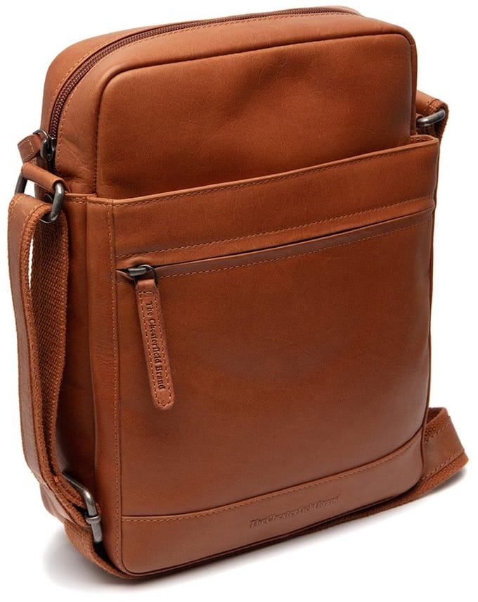 Chesterfield Anzora Waxed Pull Up Schoudertas - Cognac
