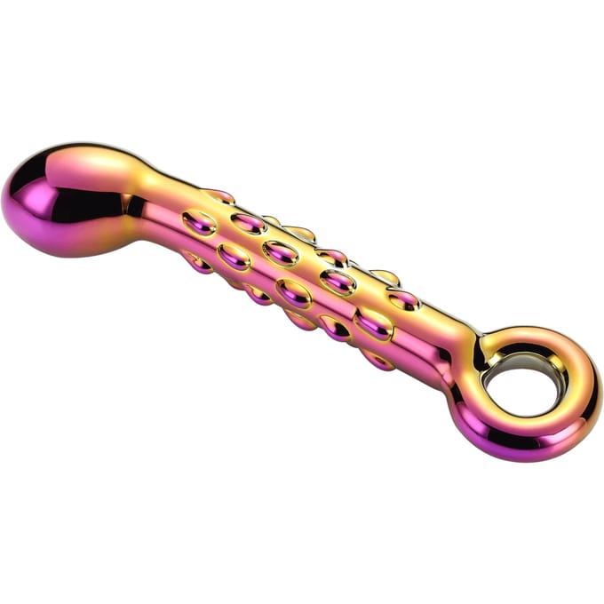 Geribbelde G-Spot dildo Glamour Glas