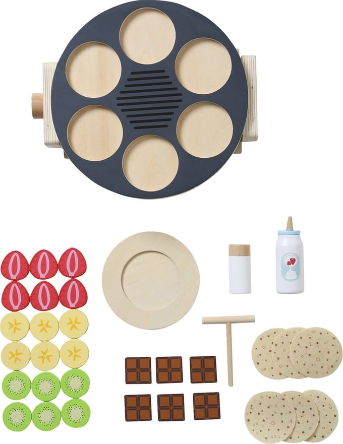 Vertbaudet FSC? houten pannenkoeken party set