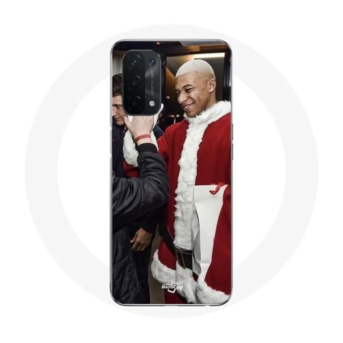 Coque pour Oppo A54 5G Mbappé Foot Joyeux noël