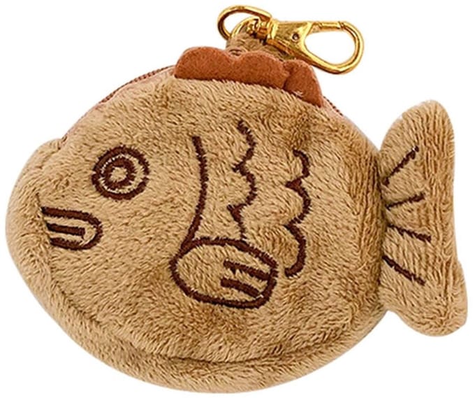 Dailygoods - Muntzakje - Pluche - Sleutelhanger - Visvorm - Kleine