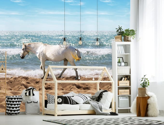 INGK - Kate & Andy - Behang - Horse on the Beach