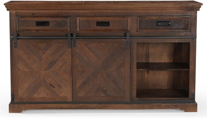 Don-Barn-Dressoir - 2-deurs 6-laden - Bruin