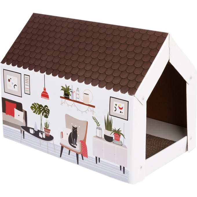Kattenhuis Home incl. Krabplank L58 x B36 x H41 cm