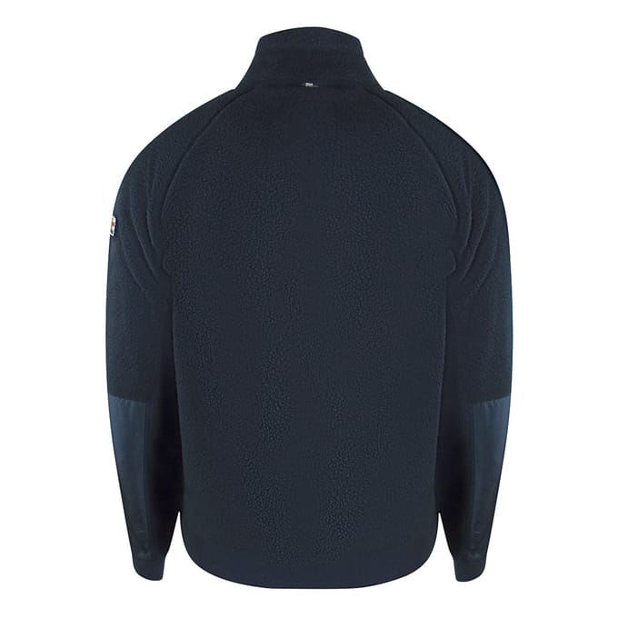 Aquascutum Active One Sherpa Marineblauwe Jas
