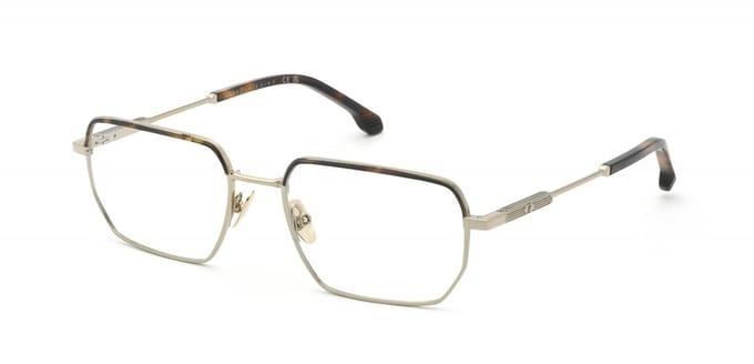 Lozza VL2445 Oro grigio c/parti avana 56/19/150 MAN Brilmonturen