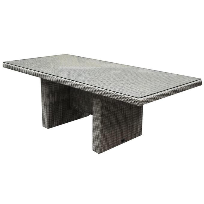 Menorca dining tuintafel 220x100xH75 cm wit grijs