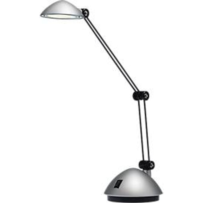 Hansa ledbureaulamp SPACE, 280 lumen, zilver