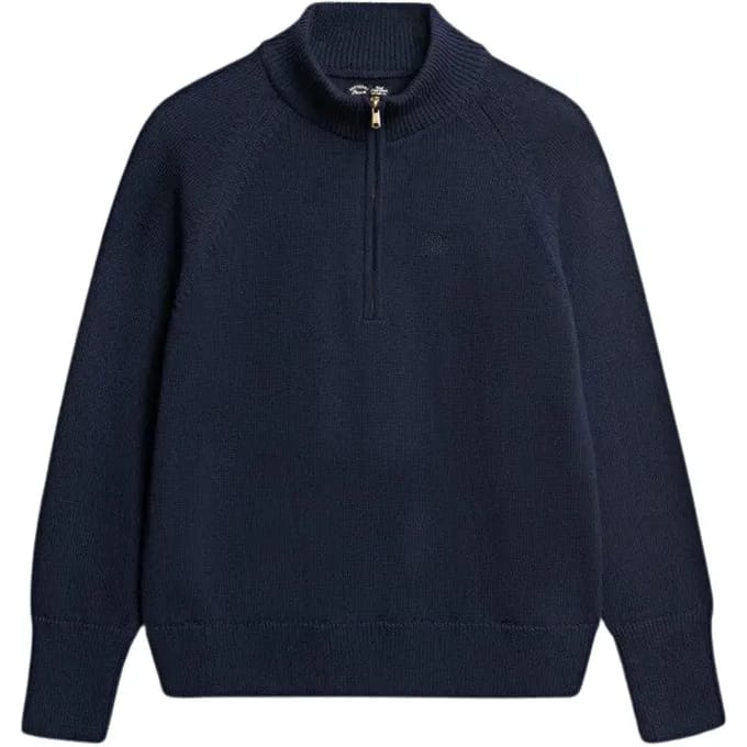 Superdry - Classic Cotton Knit Half Zip Trui Relaxed Pasvorm - Dames - Sweaters