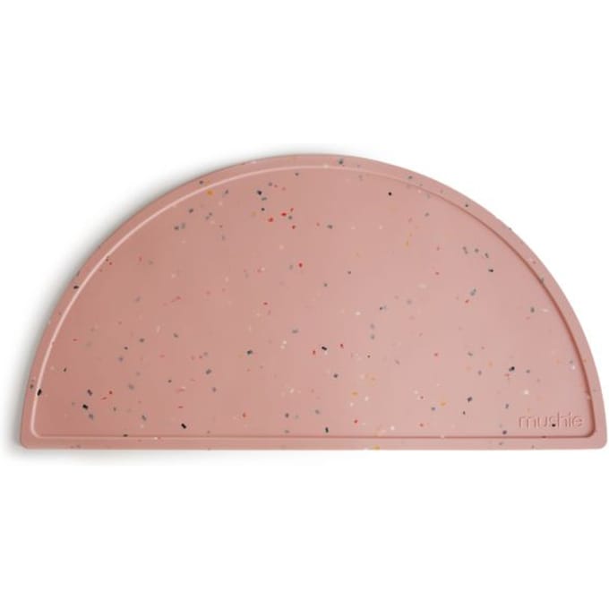Mushie - Siliconen Placemats - Placemats - Powder Pink Confetti