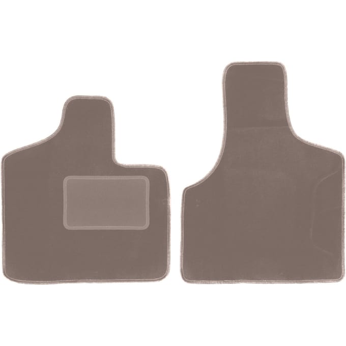 Beige voormatten voor: Dodge Caravan / Grand Caravan III 7-zits (2001-2007)
