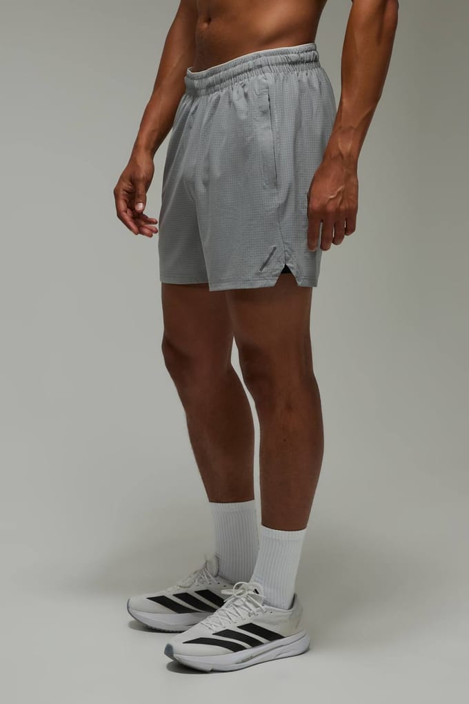 Geperforeerde Hardloopshort Common Pace 5 Inch | Mid Grey | Size XS