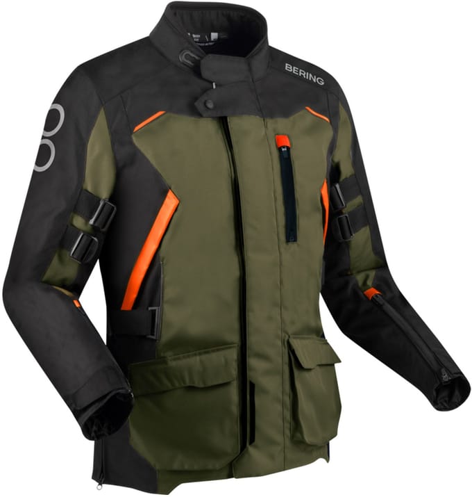 Bering Zephyr Jas Zwart Khaki Oranje - Jas