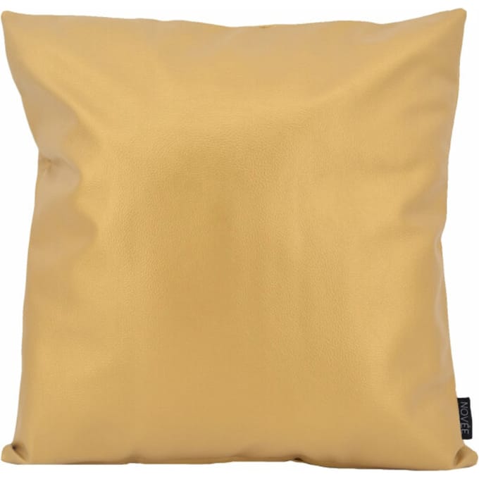 NOVÉE Sierkussen metallic gold | 45 x 45 cm | pvc / pu leder