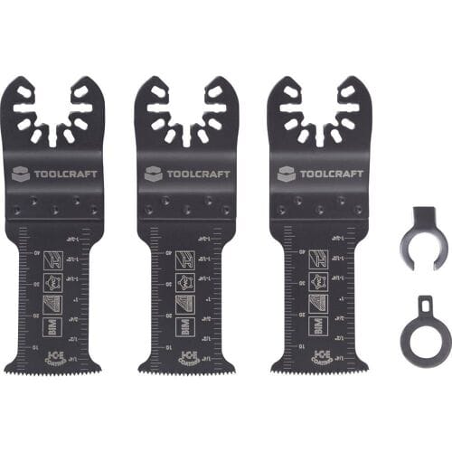 TOOLCRAFT TO-10283178 Multitool toebehorenset Bimetaal 32.5 mm 3 stuk(s)