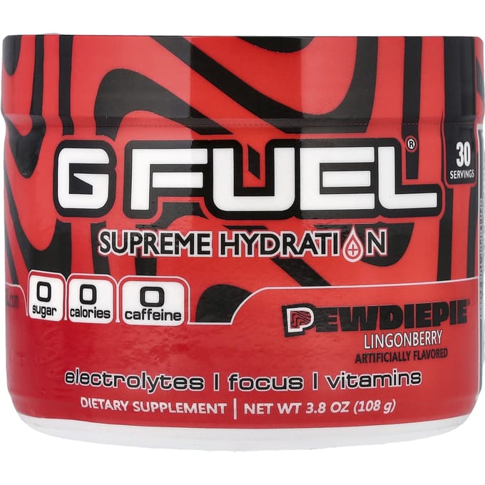 GFUEL, Hydratation Suprême, Airelle PewDiePie®, 3,8 oz (108 g)
