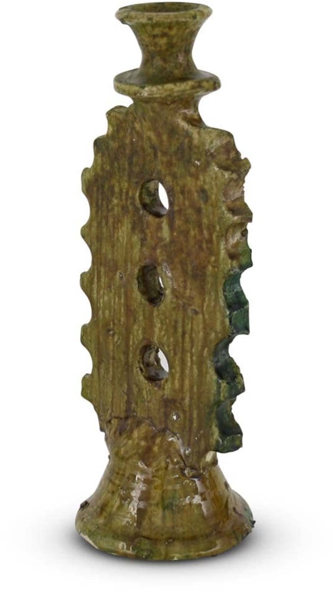Safaary - Tamegroute Kandelaar Mosterdgeel Ø 15 x 40cm
