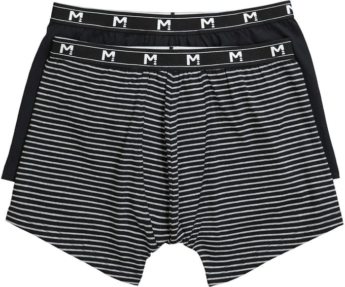 Men Plus - Heren - Midpants set van 2 onderbroek - Grijs melange - Maat L