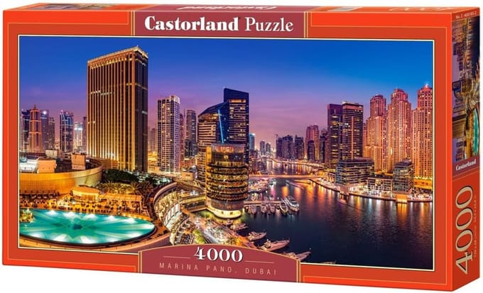 Puzzel Marina Pano, Dubai - 4000 stukjes, kleurrijk en uitdagend