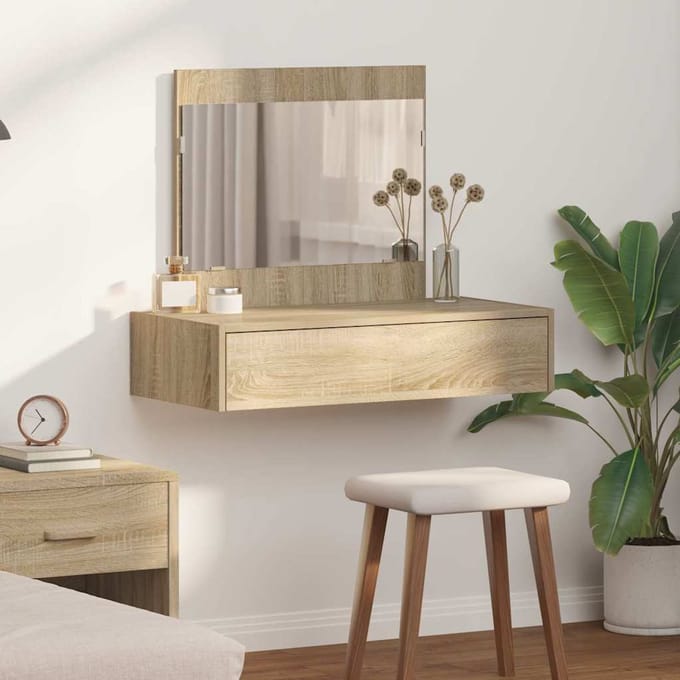 vidaXL - Kaptafel - Bruin - 83 - x - 40 - x - 70 - cm - Bewerkt - hout