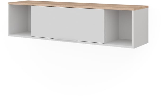 Vicco Betti Wandplank – 120 x 30 cm Wit/Sonoma