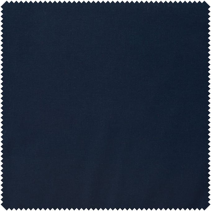 Katoenen stof "Uni" Polyester gecoat - Donkerblauw