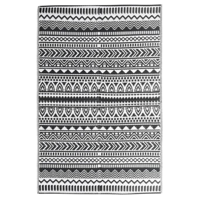vidaXL - Buitenkleed - ARAKIL - 190x290 - cm - polypropeen - zwart