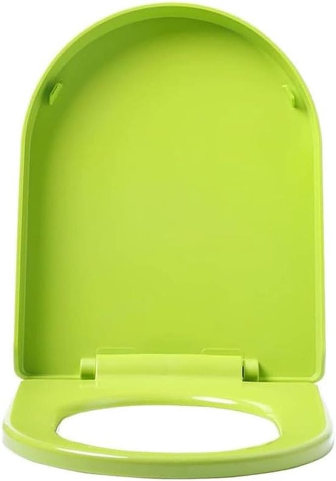 Toiletbril - WC-bril - Badkamerupgrade - SoftClose Quick Release - 46 x 36 cm - Groen