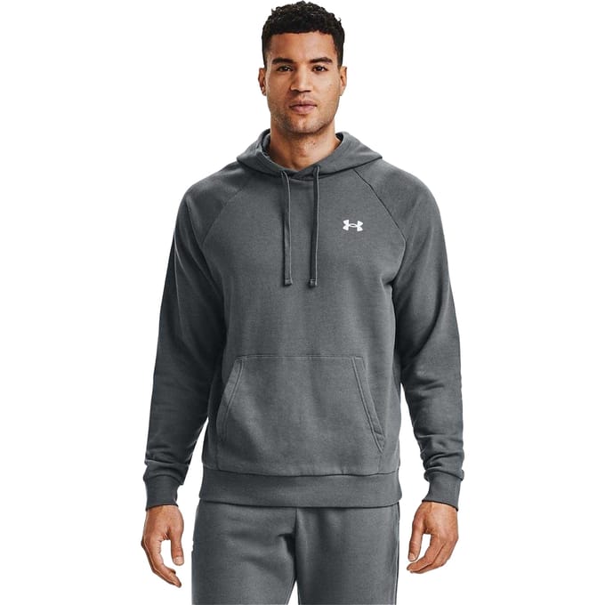 Under Armour Heren fleece hoodie (Vorstgrijs)