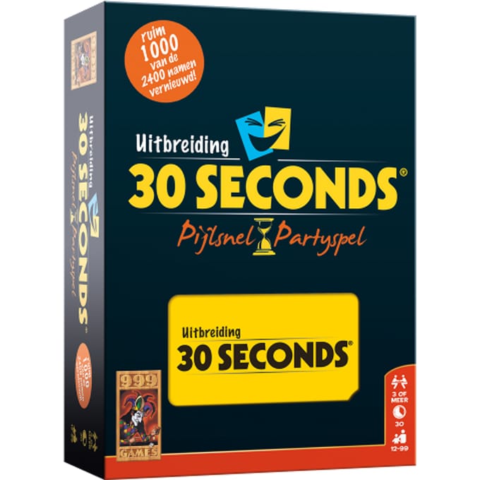 999 Games - 30 Seconds ® Uitbreiding Bordspel - Partyspel - Upgradeset met 240 kaarten