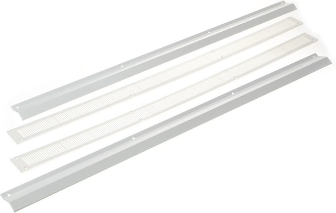 Ventilatierooster Fresh 14 wit compleet, 695x41x24mm (lxhxb)