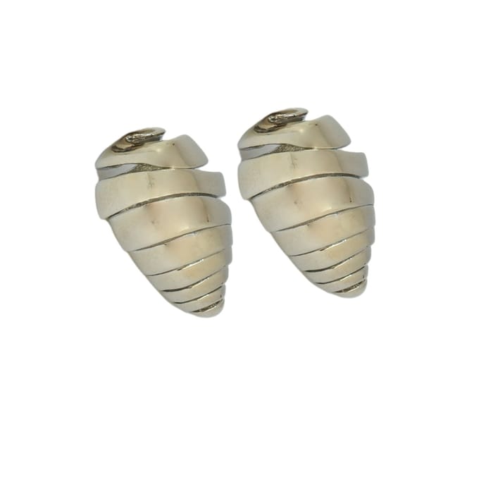 Silver Layered Drop Earrings
