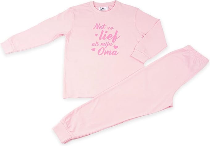 Fun2Wear - Pyjama Lief Als Oma - Roze - Maat 92 - Meisjes