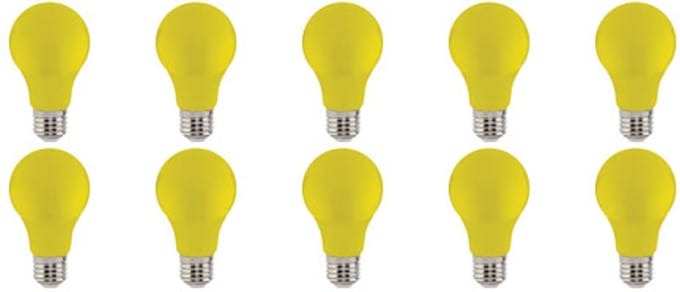 LED Lamp 10 Pack - Specta - Geel Gekleurd - E27 Fitting - 3W