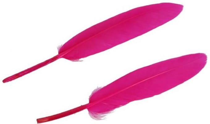 Hobbyveren - Knutselveren -  Donkerroze 11-15cm - 20 Stuks