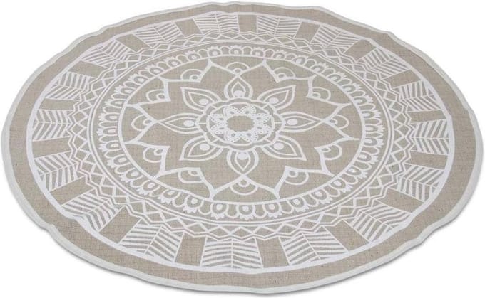 Safaary - Oosterse Vloerkleed Dille Beige Ø 110cm