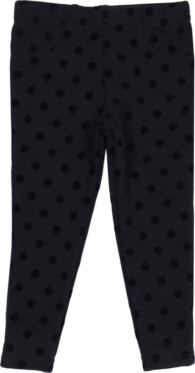 Zwarte legging met erwtenprint
