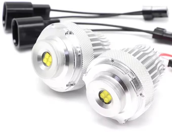 TLVX H8 Brede Cree LED Angel Eyes Canbus 2 stuks - geschikt voor BMW E39 - E53 - E60 - E61 - E63 - E64 - E65 - E66 - E87 - 525i - 530i - 545i