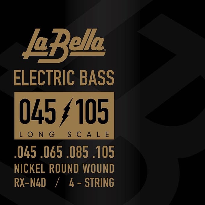La Bella L-RX-N4D Bassnaren Set Nickel Round Wound (045-105)